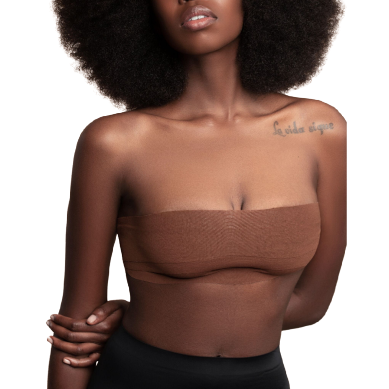 BYE-BRA – Body tape 5 m x 6.5 cm + 3 pairs of nipple covers brown