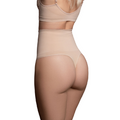 BYE-BRA – Nahtloser Tanga mit hoher Taille, beige