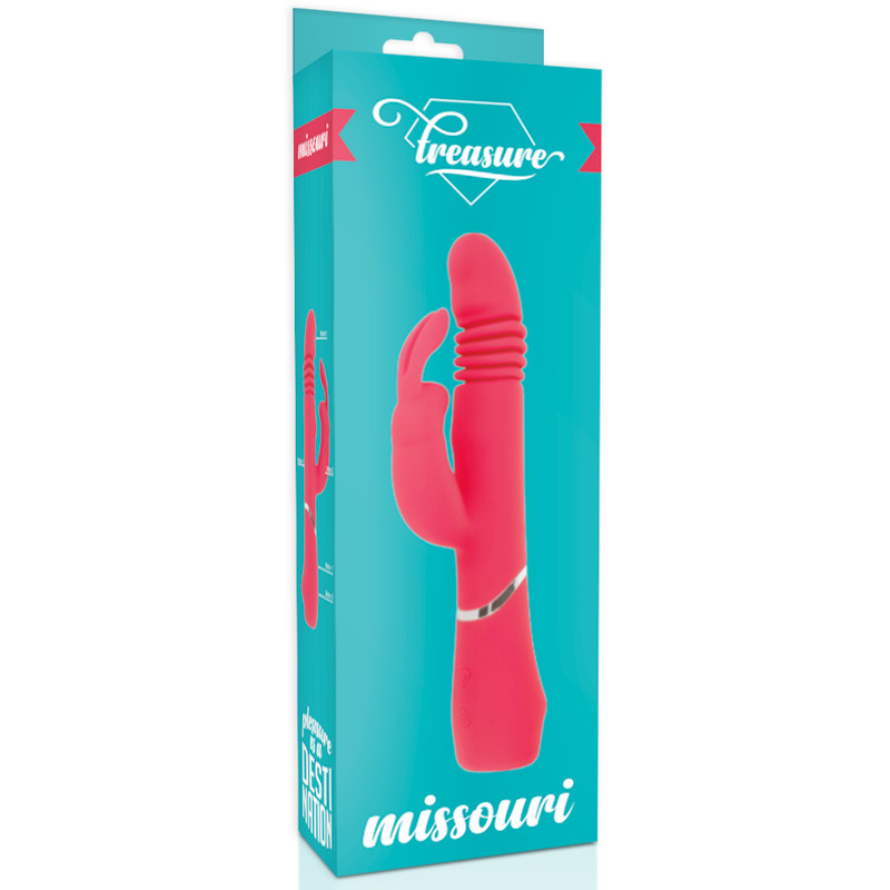 TREASURE Missouri – Silicone vibrator, pink