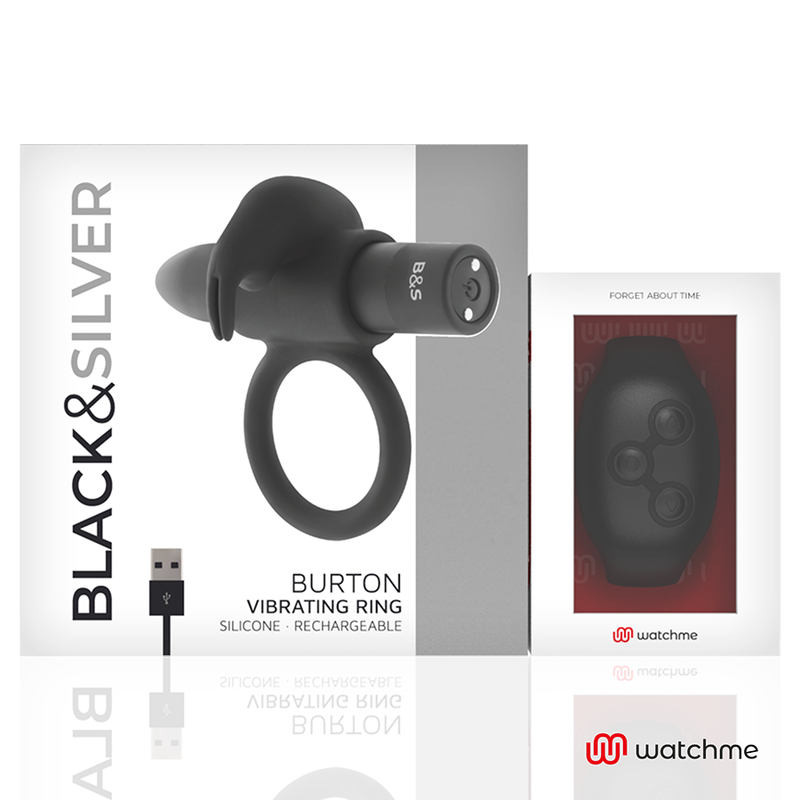 BLACK&SILVER Burton – Cockring-Uhr mit Fernbedienung