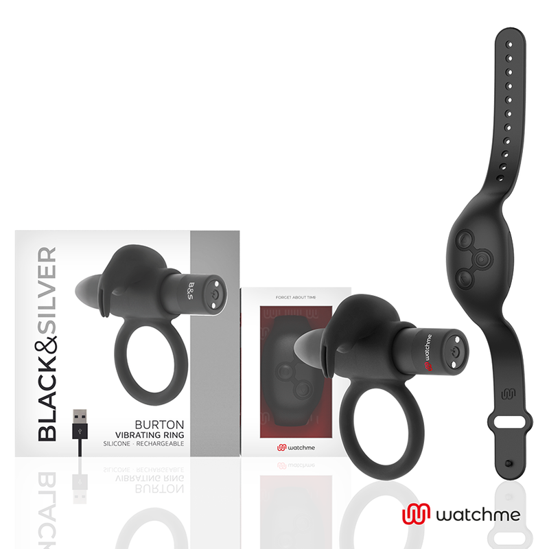 BLACK&SILVER Burton – Cockring-Uhr mit Fernbedienung