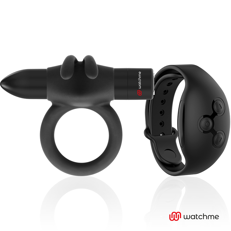 BLACK&SILVER Agron – Cockring-Uhr mit Fernbedienung