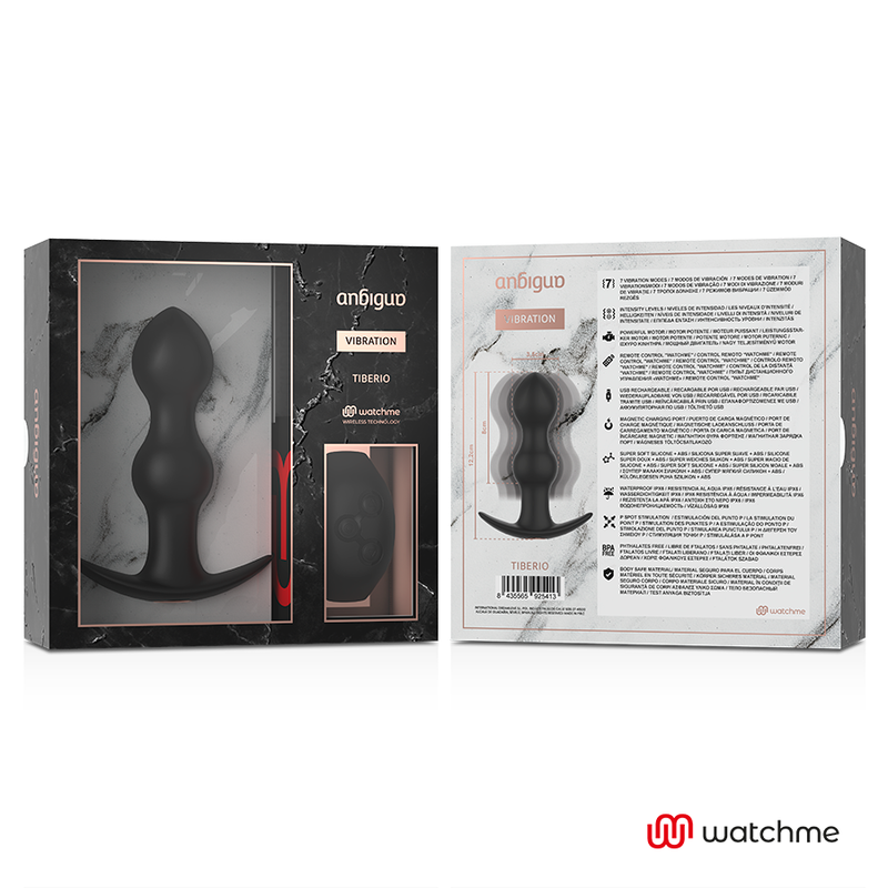 ANBIGUO Tiberio – Analvibrator mit Watchme-Fernbedienung