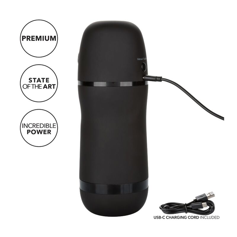 CALEXOTICS Optimum Power Pulsar – Vibrierender Saug-Masturbator