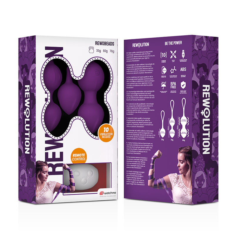 REWOLUTION RewoBeads – Balles vibrantes télécommande avec technologie watchme