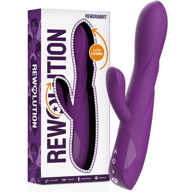REWOLUTION RewoRabbit – Vibratore flessibile con coniglio