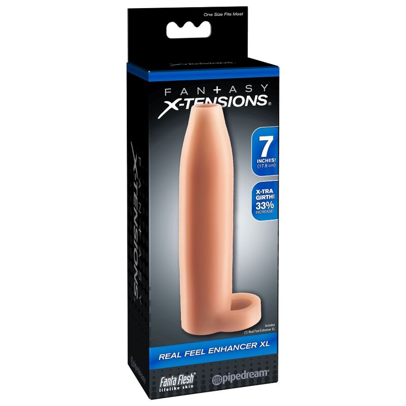 FANTASY X-TENSIONS Real Feel Enhancer XL – Penishülle mit Kugelriemen