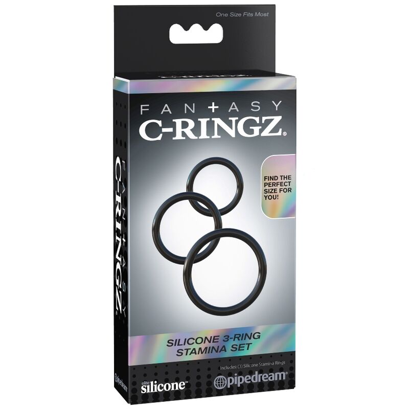 FANTASY C-RINGZ – Silicone 3 anneaux Stamina Set