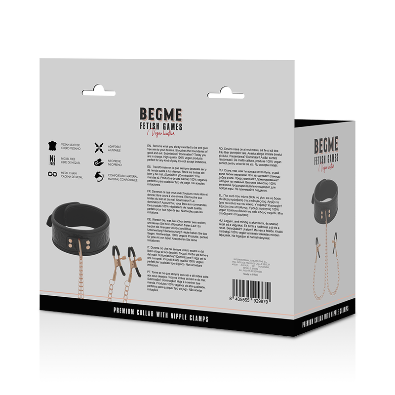 BEGME – BLACK EDITION COLLARE CON MORSETTI PER CAPEZZOLI