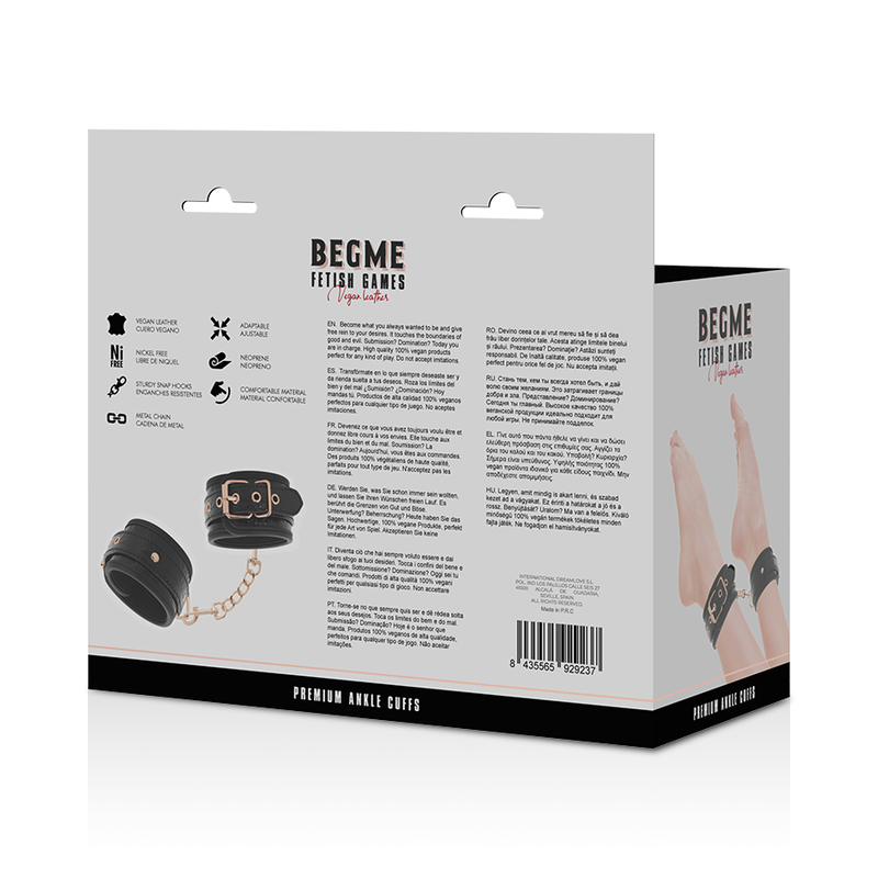 BEGME – BLACK EDITION PREMIUM MENOTTES POUR CHEVILLES