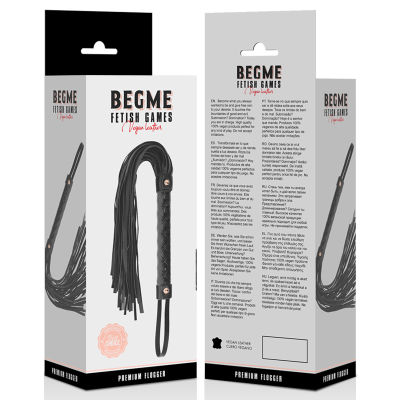 BEGME – BLACK EDITION VEGAN LEATHER FLOGGER