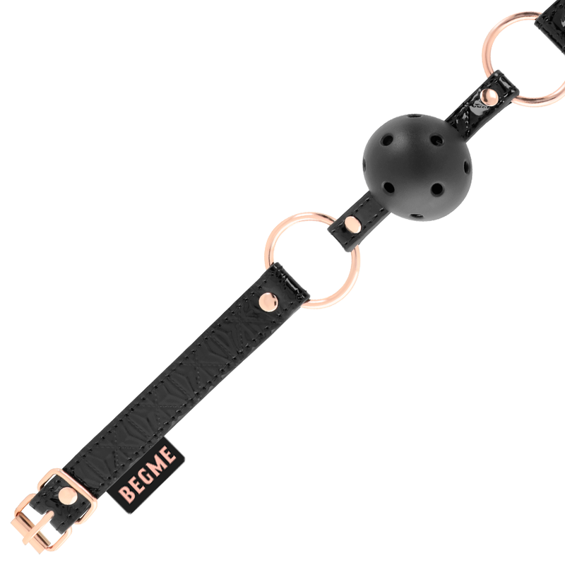 BEGME – BLACK EDITION BALL GAG VEGAN LEATHER