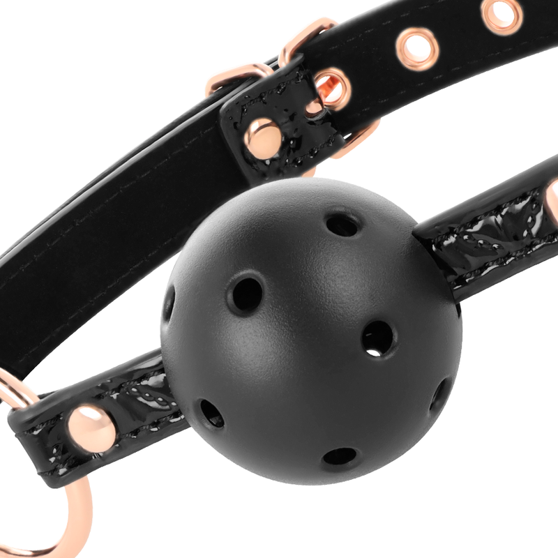 BEGME – BLACK EDITION BALL GAG VEGAN IN PELLE