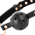 BEGME – BLACK EDITION BALL GAG VEGAN IN PELLE