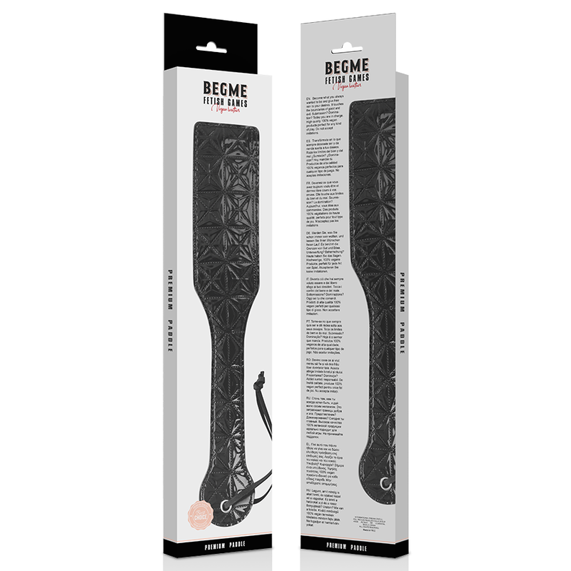 BEGME Black Edition – Paddle en cuir végétalien édition noire