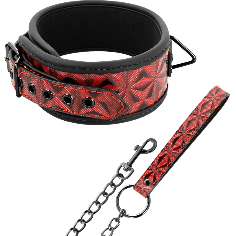 BEGME Red Edition – Premium-Halsband aus veganem Leder mit Neoprenfutter