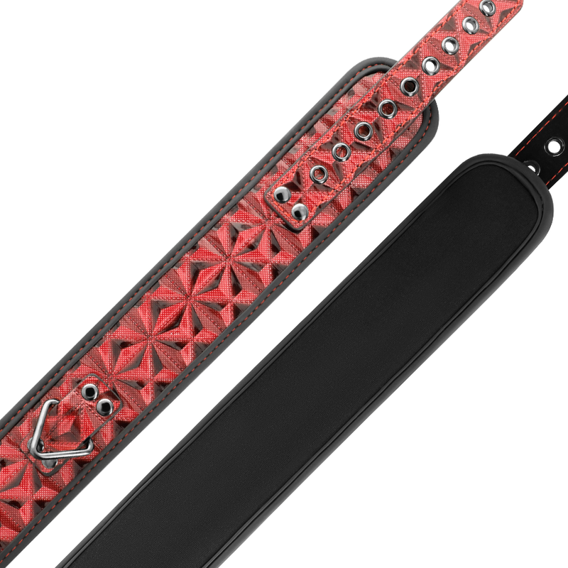 BEGME Red Edition – Collier en cuir végan premium édition rouge avec doublure en néoprène