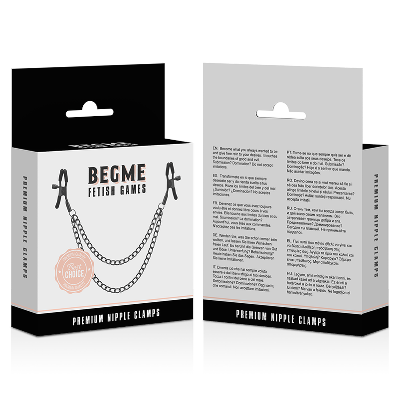 BEGME Red Edition – Pinces tamelon  avec chaîne