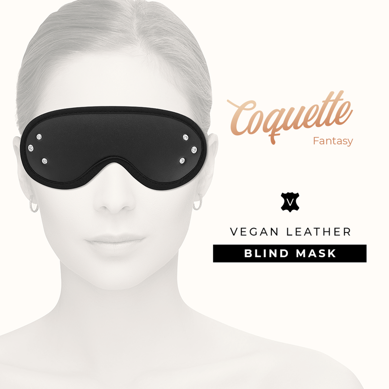 COQUETTE CHIC DESIRE FANTASY – Vegan leather blind mask with neoprene lining
