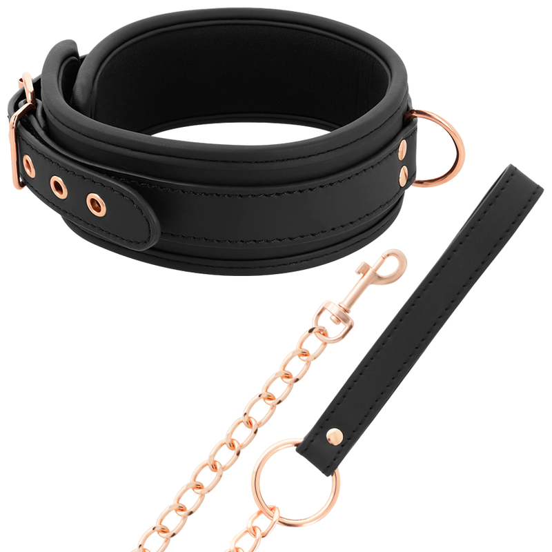 COQUETTE CHIC DESIRE FANTASY – Collana in pelle fantasia vegana con cinturino e fodera in neoprene