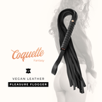 COQUETTE CHIC DESIRE FANTASY – Reitgerte aus veganem Leder, 28 cm
