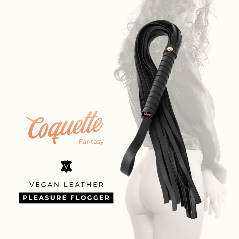 COQUETTE CHIC DESIRE FANTASY – Reitgerte aus veganem Leder, 28 cm
