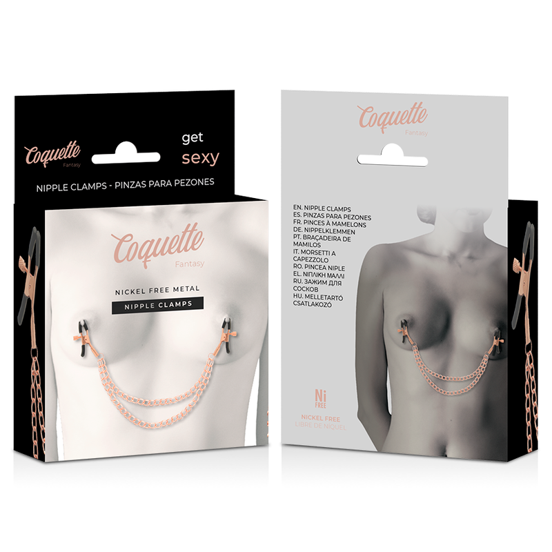 COQUETTE CHIC DESIRE FANTASY – Nippelklemmen mit Kette aus Metall