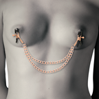 COQUETTE CHIC DESIRE FANTASY – Nippelklemmen mit Kette aus Metall