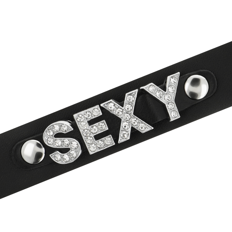 COQUETTE CHIC DESIRE – Sexy Choker aus veganem Leder, verstellbar