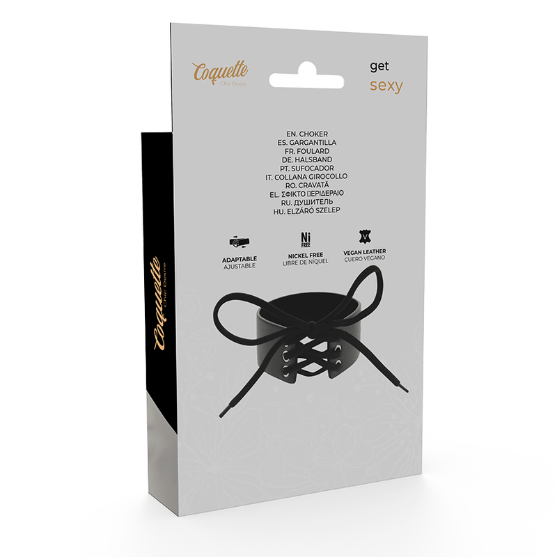 COQUETTE CHIC DESIRE – Ras de cou en cuir végan