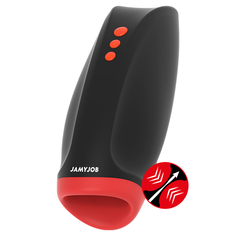 JAMYJOB Novax – Masturbatore  con vibrazione e compressione