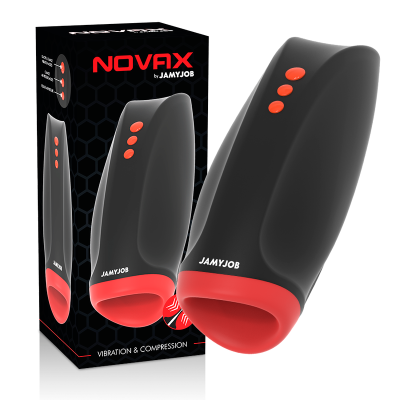 JAMYJOB Novax – Masturbator with Vibration and compression