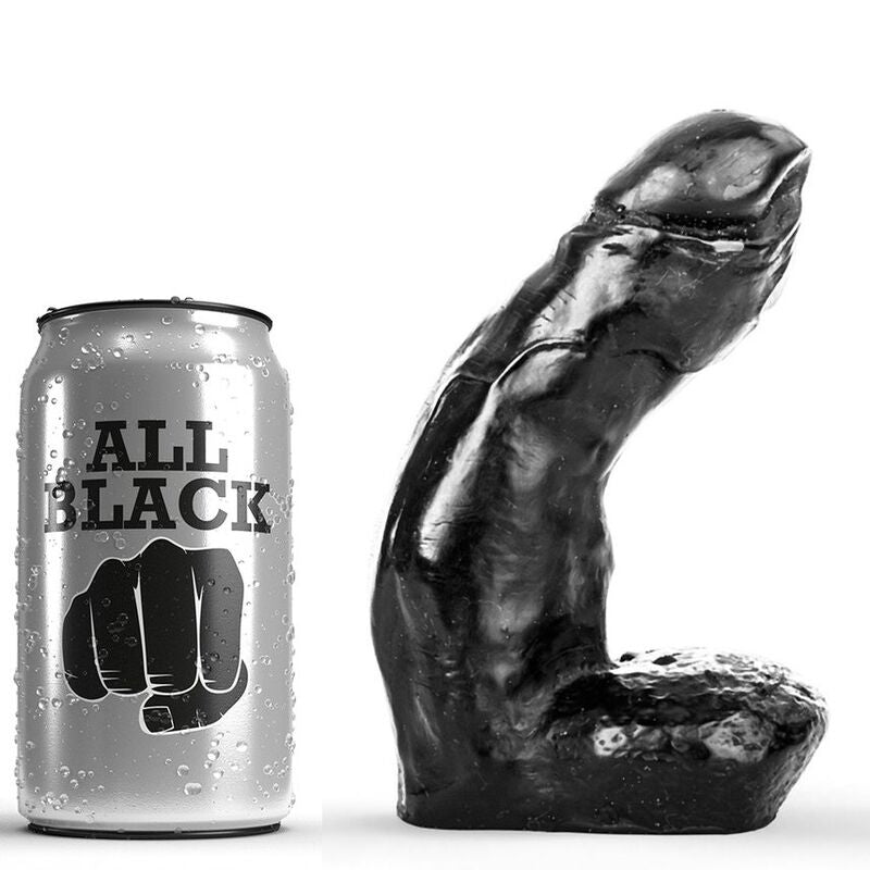 ALL BLACK – Gode réaliste 15 cm