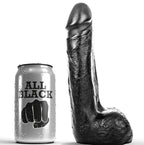 ALL BLACK – Dildo realistico nero morbido 20 cm