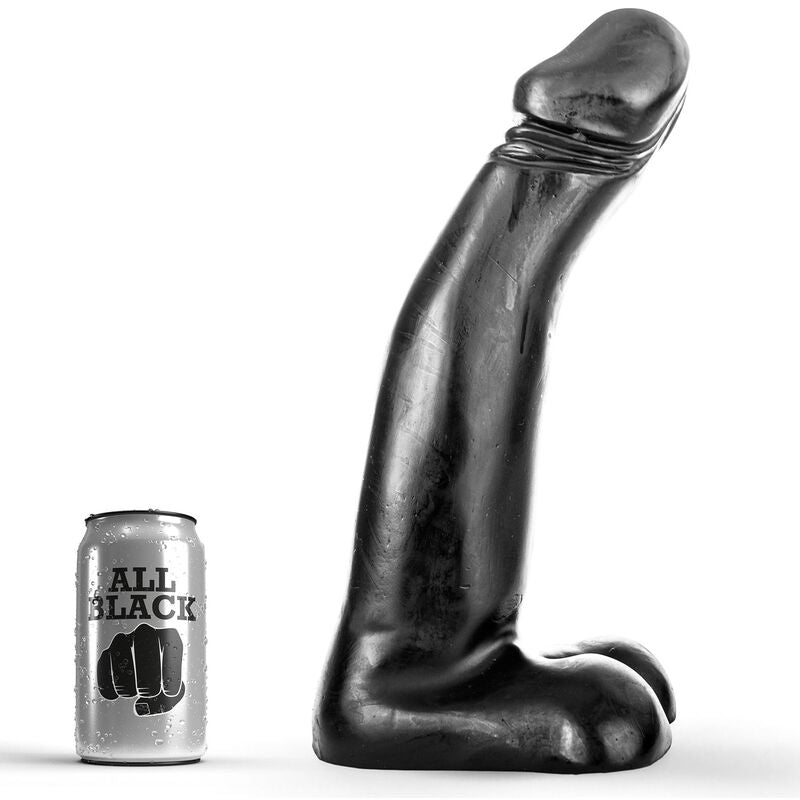 ALL BLACK – Realistischer Fisting-Dildo schwarz, 29 cm
