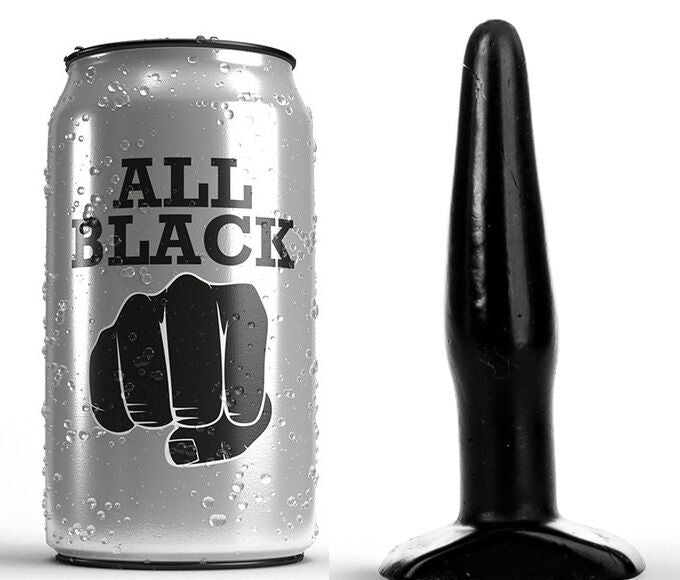 ALL BLACK – Analstecker schwarz, 11 cm
