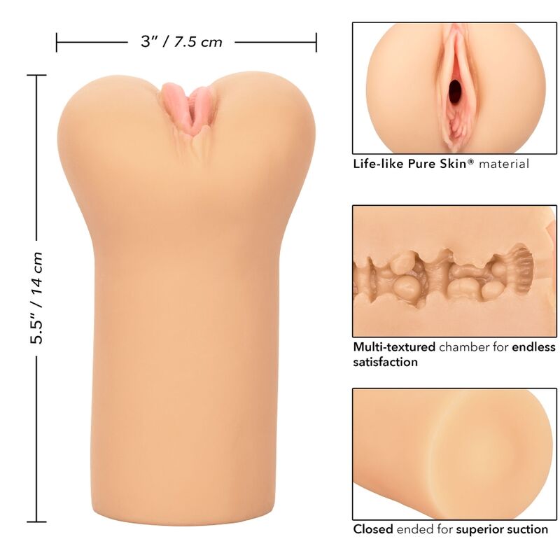 CALEXOTICS – BOUNDLESS VULVA STROKER LIGHT SKIN