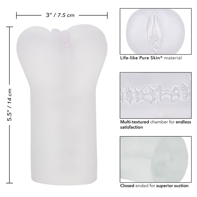 CALEXOTICS – BOUNDLESS VULVA STROKER TRANSPARENT