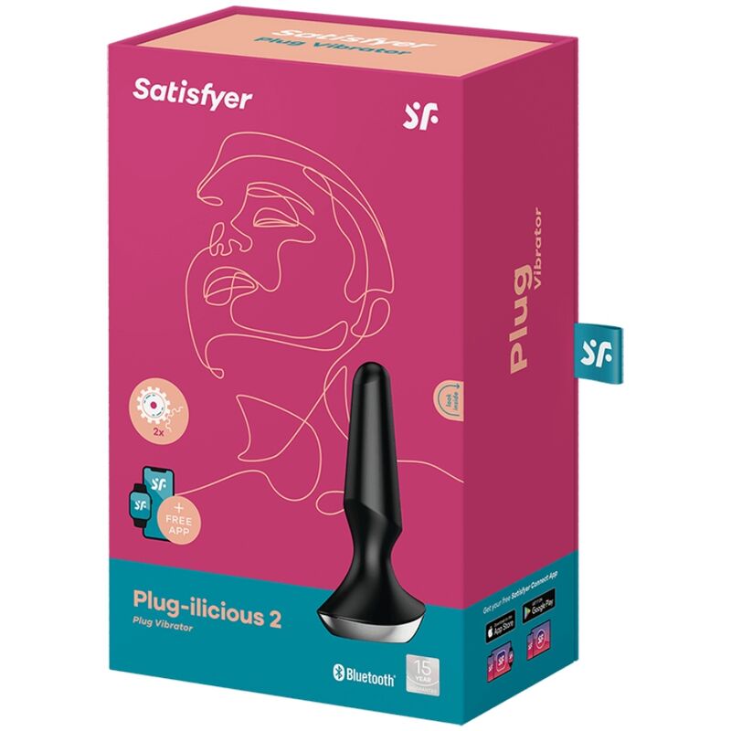 SATISFYER Plug-ilicious 2 – Vibrateur plug ilicious 2 plug noir