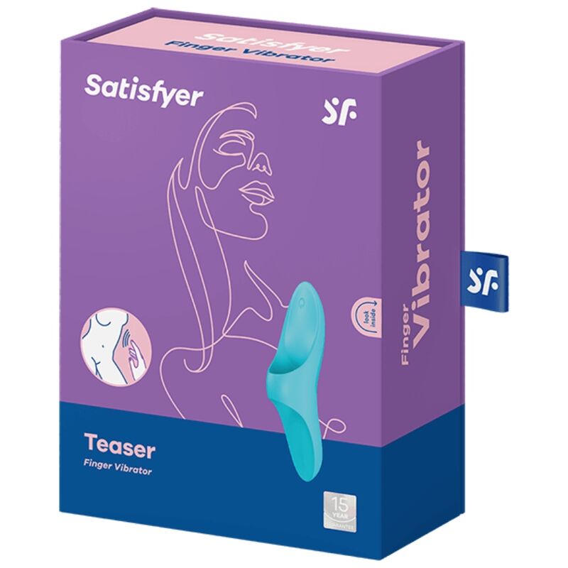 SATISFYER Teaser – Finger vibrator blue light