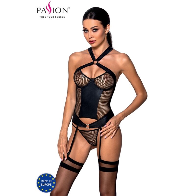 PASSION – AMANDA CORSET CUIR ÉCOLOGIQUE