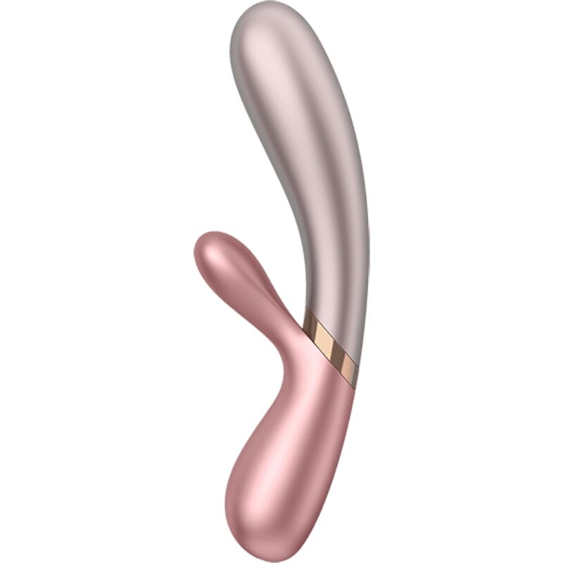 SATISFYER Hot Lover – Rabbit-Vibrator mit Wärmefunktion, rosé/beige