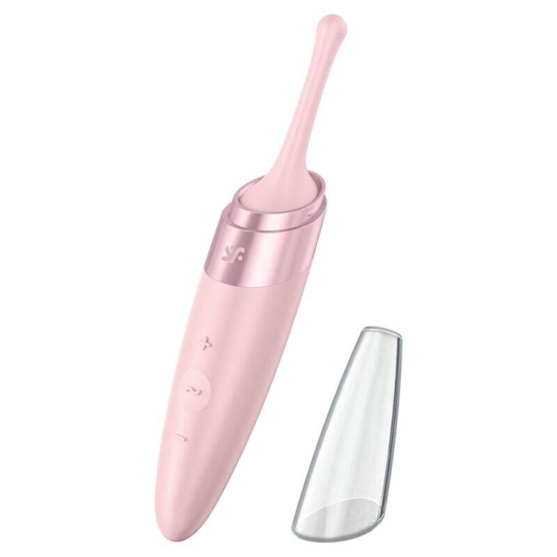 SATISFYER – VIBRATEUR POINTE DE CLIT TWIRLING DELIGHT ROSE