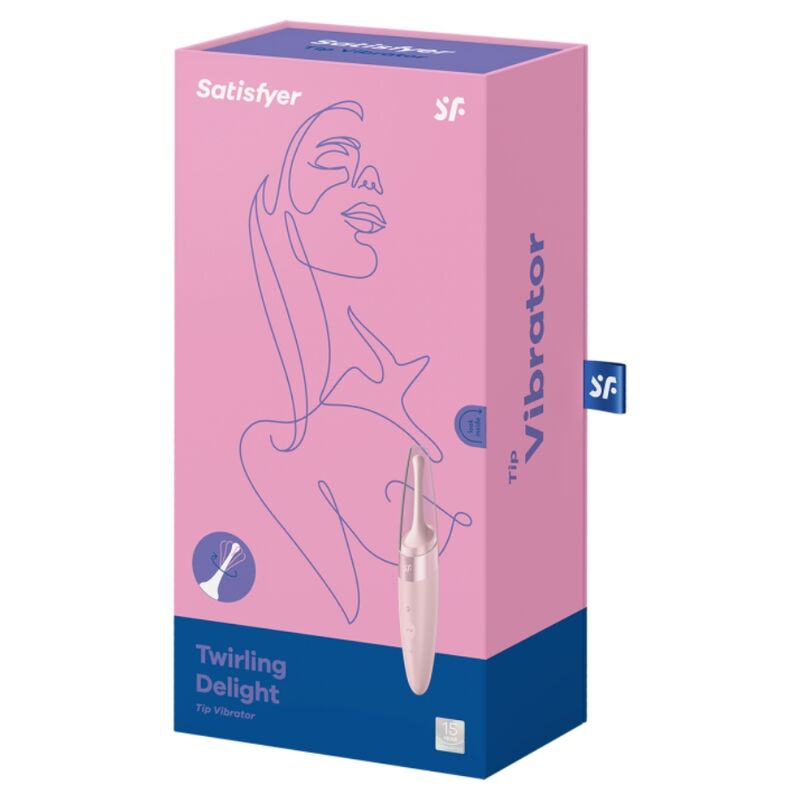 SATISFYER – VIBRATEUR POINTE DE CLIT TWIRLING DELIGHT ROSE