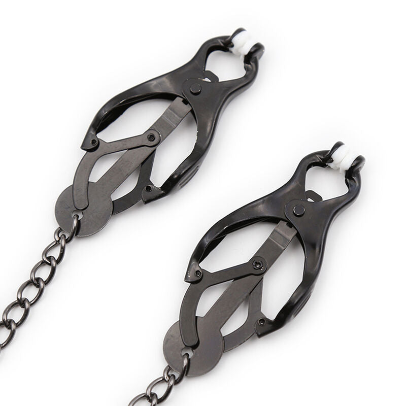 OHMAMA FETISH – JAPANESE NIPPLE Clamps WITH BLACK CHAIN