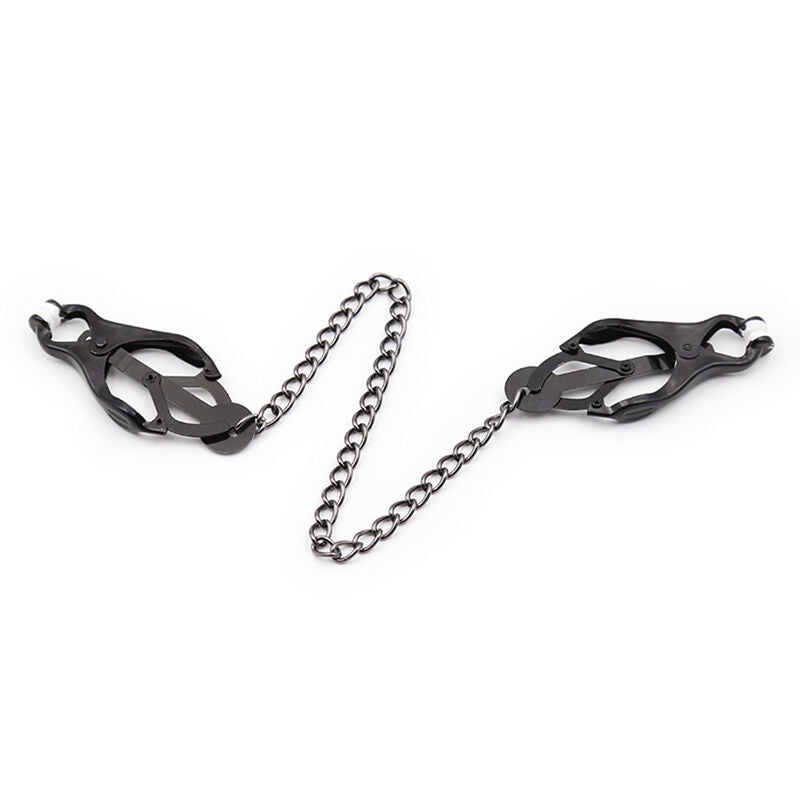 OHMAMA FETISH – JAPANESE NIPPLE Clamps WITH BLACK CHAIN