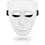 OHMAMA Maske – weiss, Einheitsgrösse