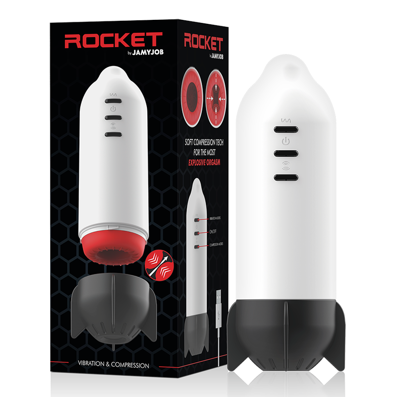 JAMYJOB Rocket – Masturbator soft compression tech and Vibration