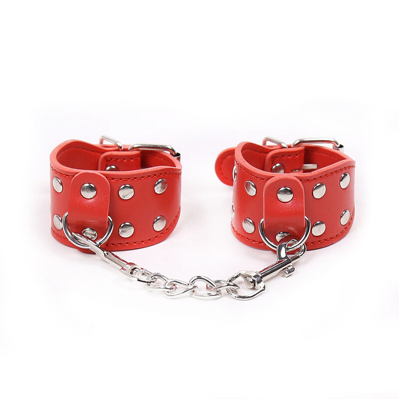 OHMAMA Fetish – verstellbare Handschellen mit Metallkette