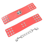 OHMAMA FETISH – Red handcuffs with snap closure